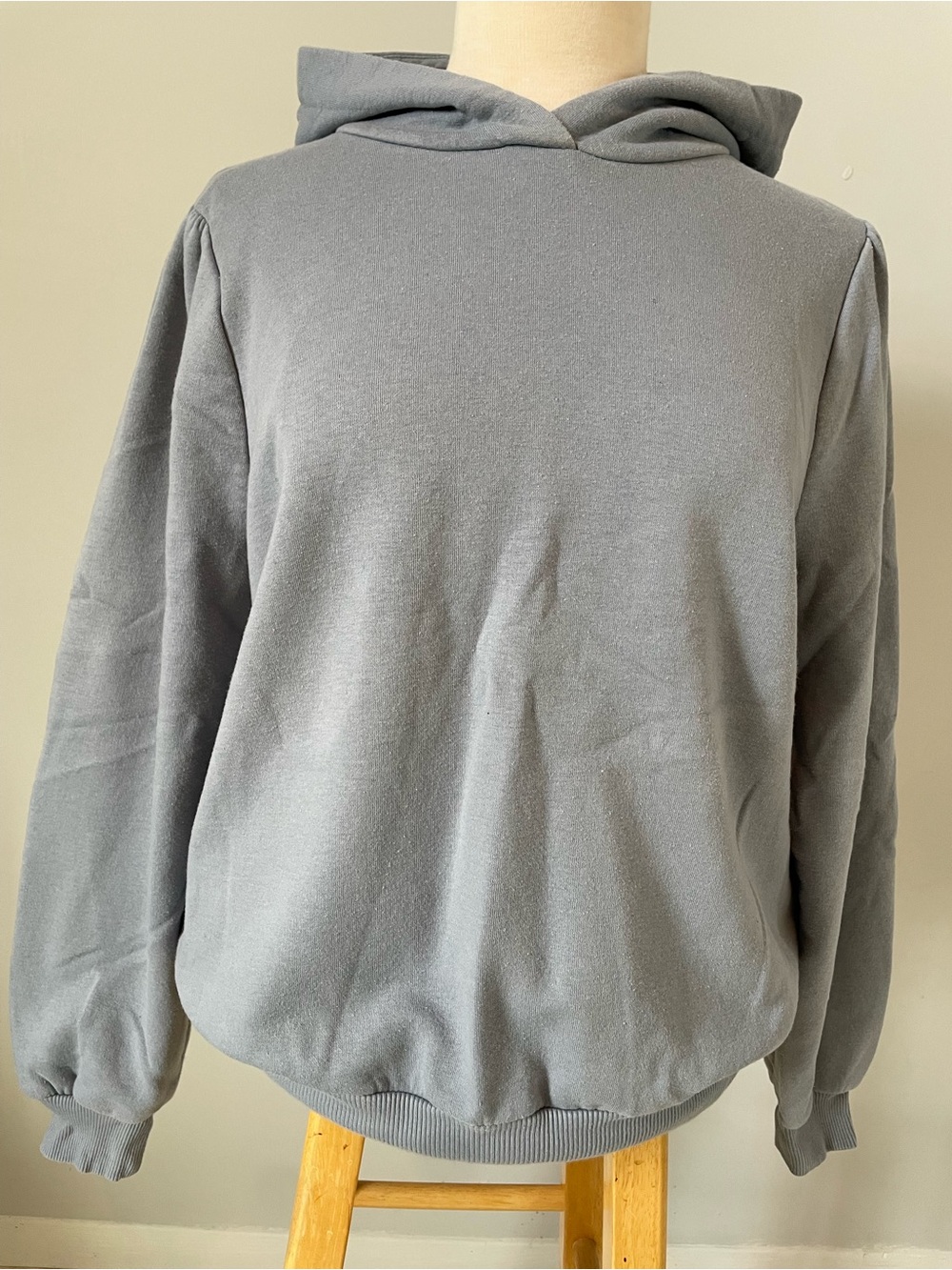 Women's Cozy Hooded Sweatshirt in Gray - Large